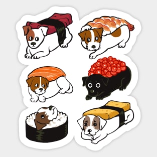 Sushi Jack Russell Terrier Sticker